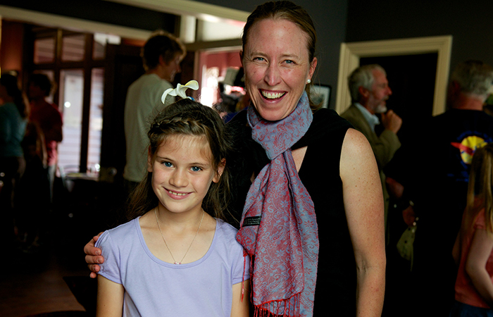 Young TLC supporter Laura Ashby and CEO Jane Hutchinson at Laura's exhibition in Sheffield